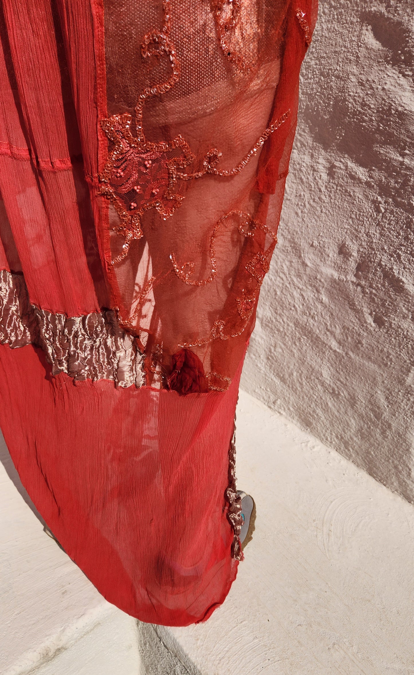 PATCHED PINK DRESS
