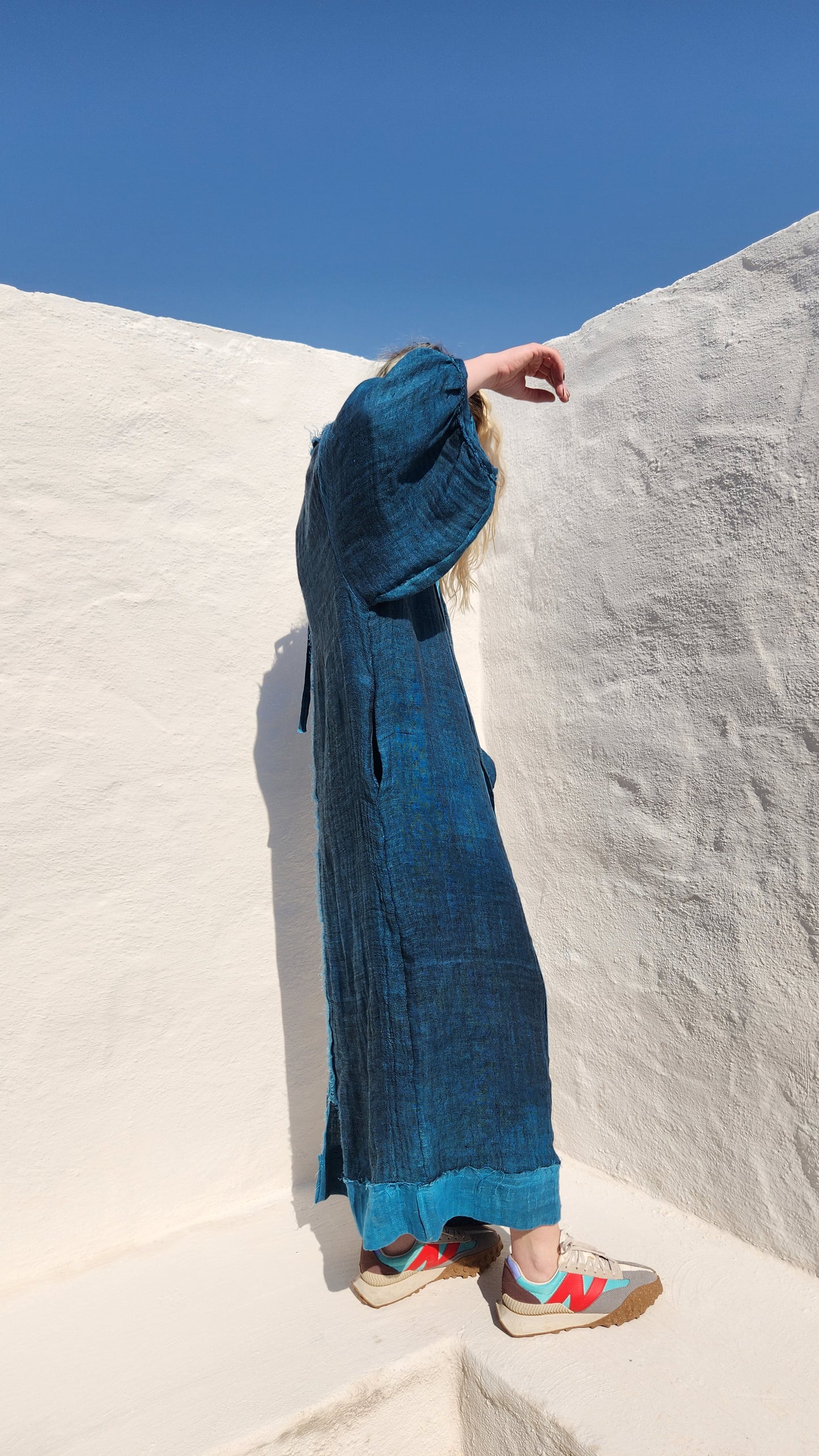 LINEN BABETTE DRESS