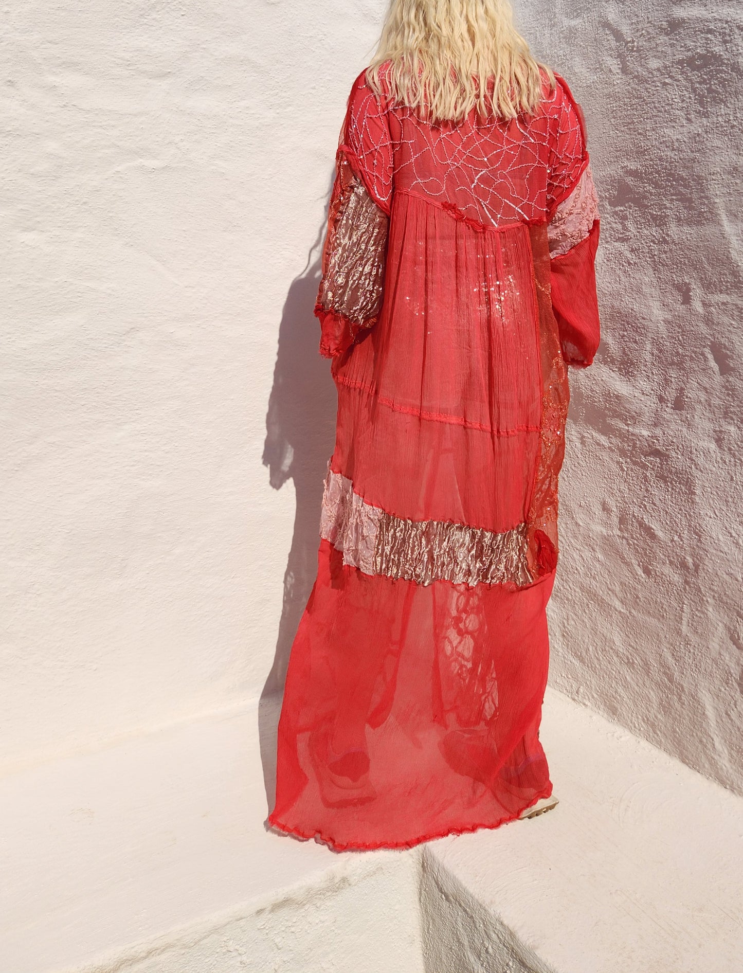 PATCHED PINK DRESS