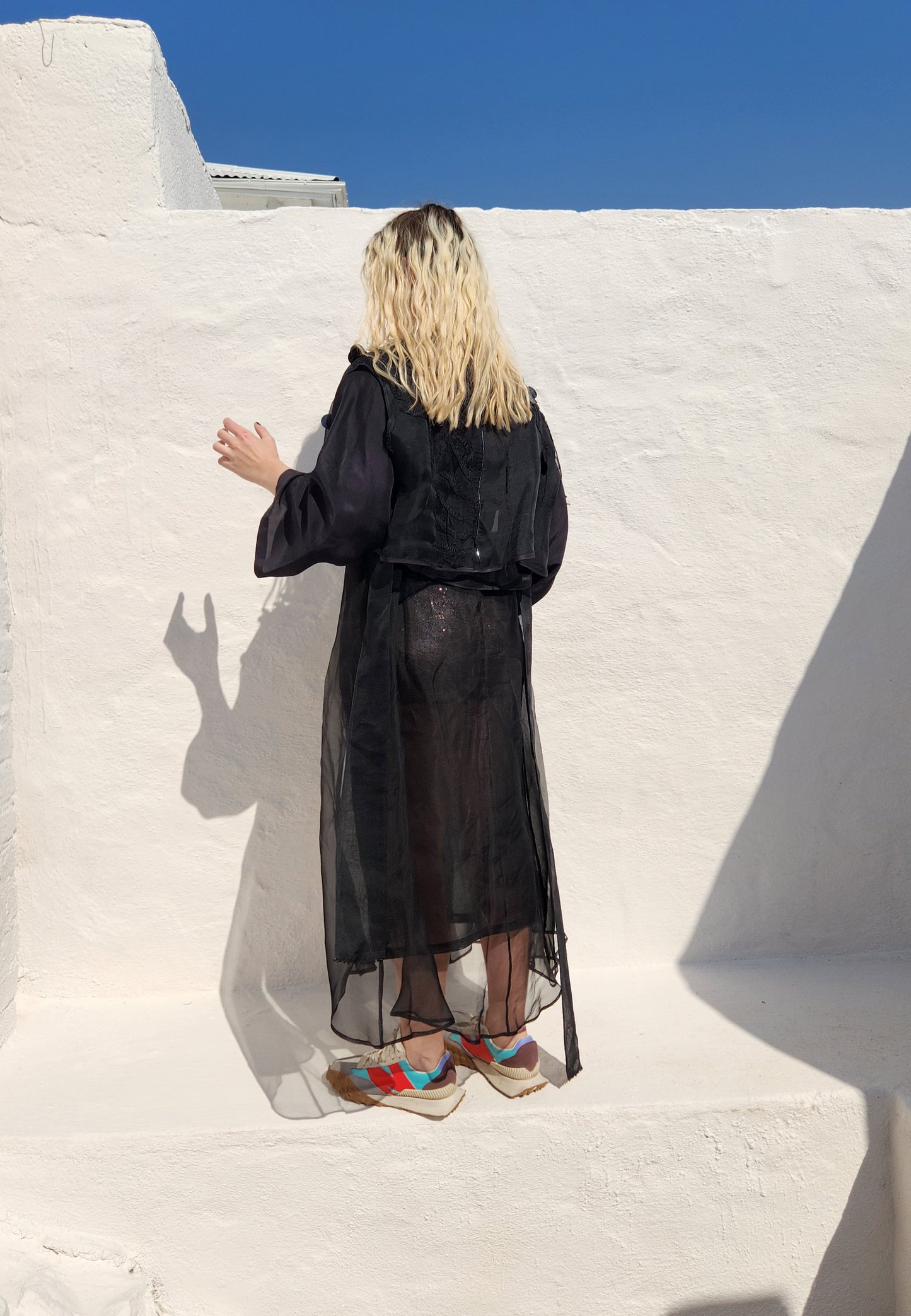 EMBROIDERED & BEADED LAYER TRENCH COAT