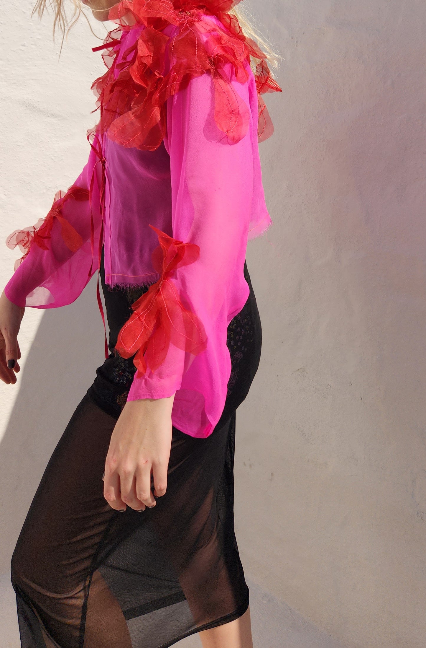 CHIFFON BLOM CARDI