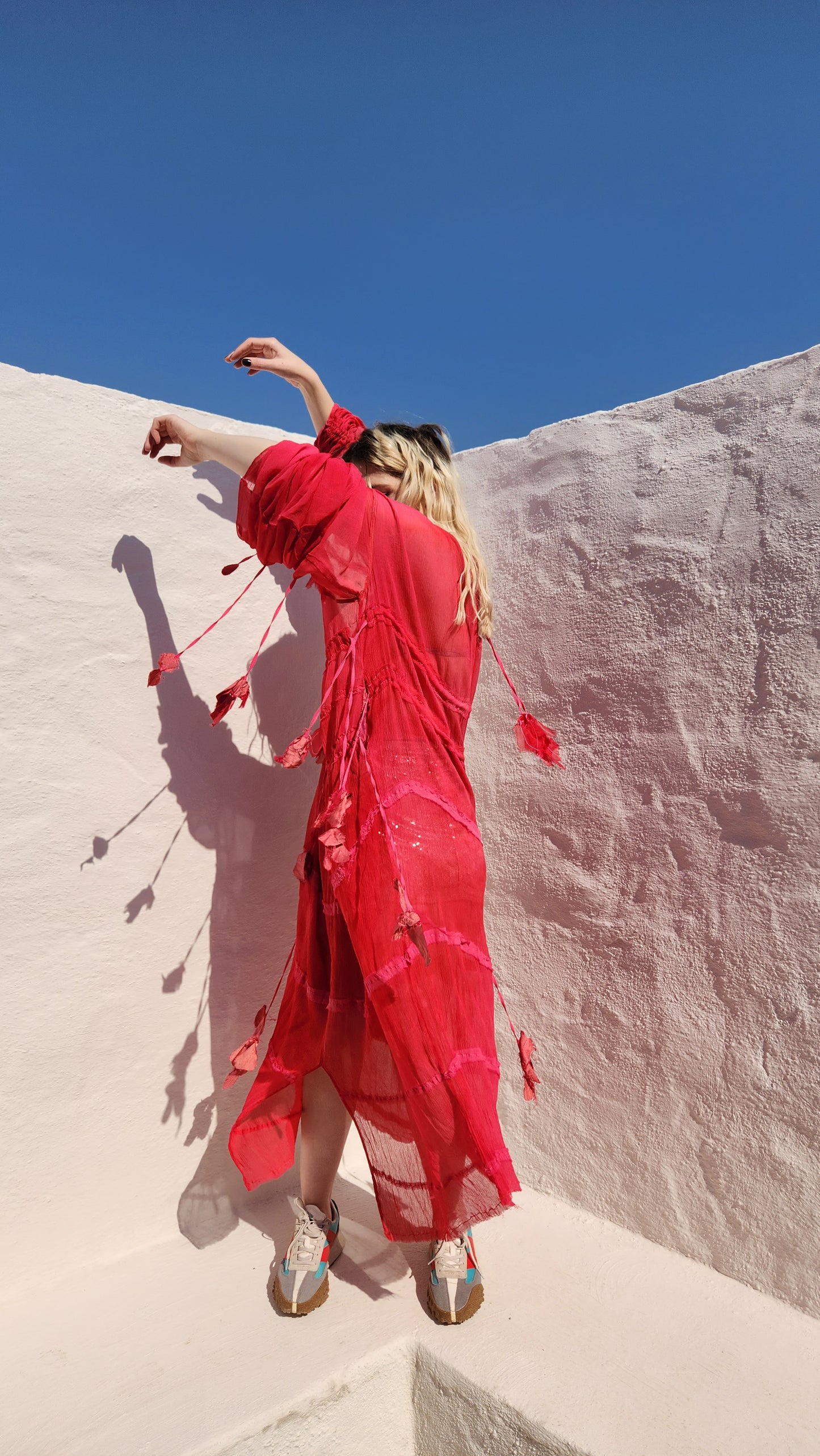 CHIFFON GATHER DRESS