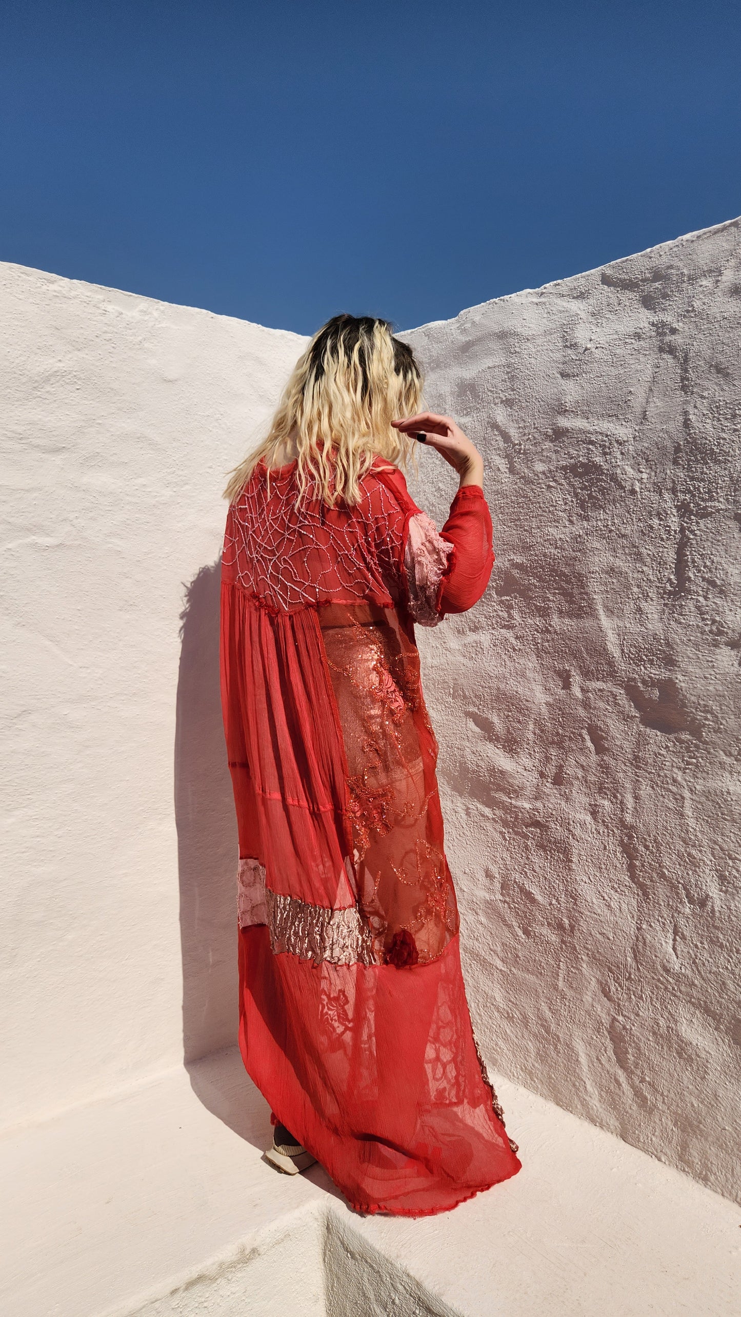 PATCHED PINK DRESS