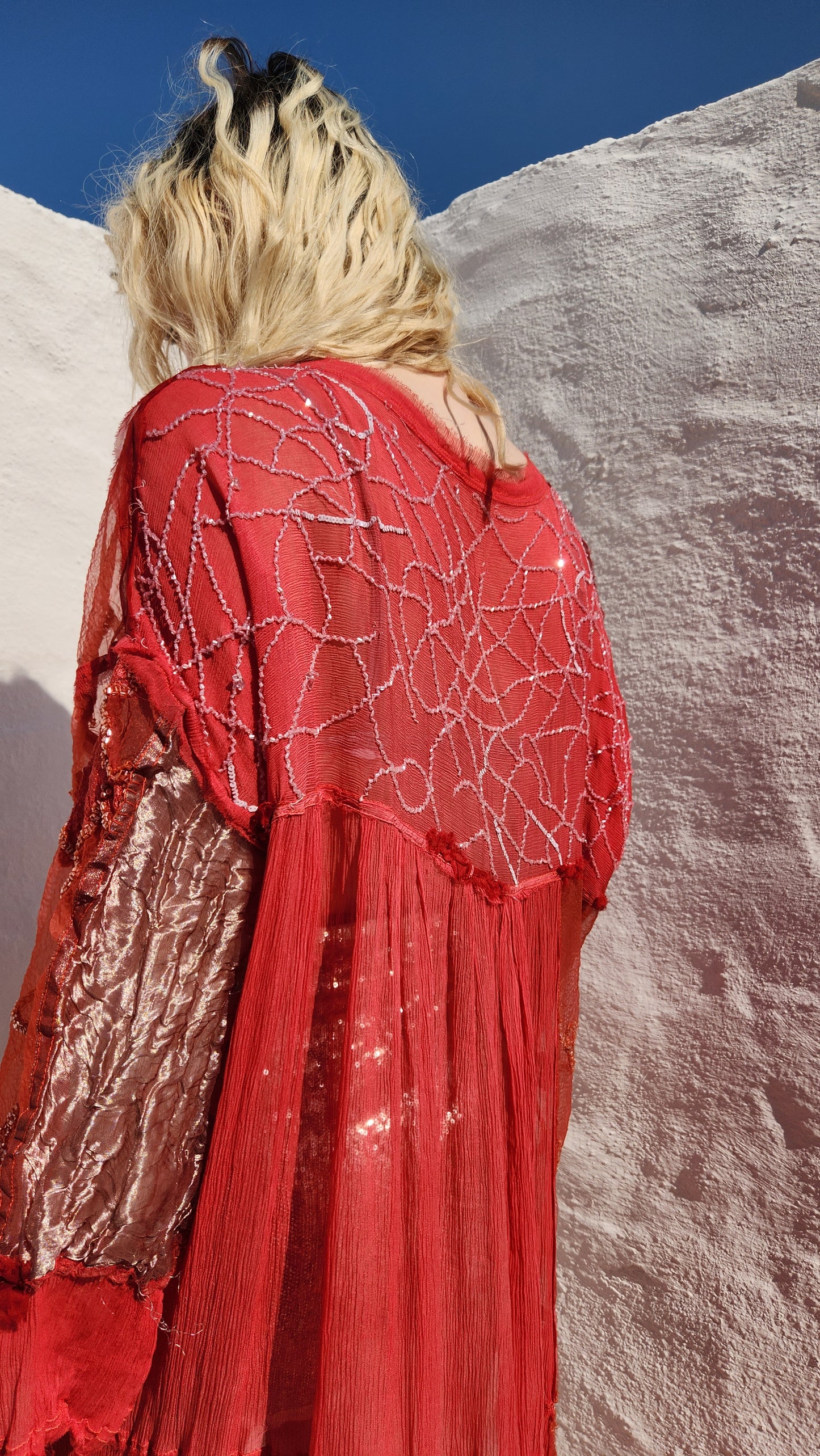PATCHED PINK DRESS