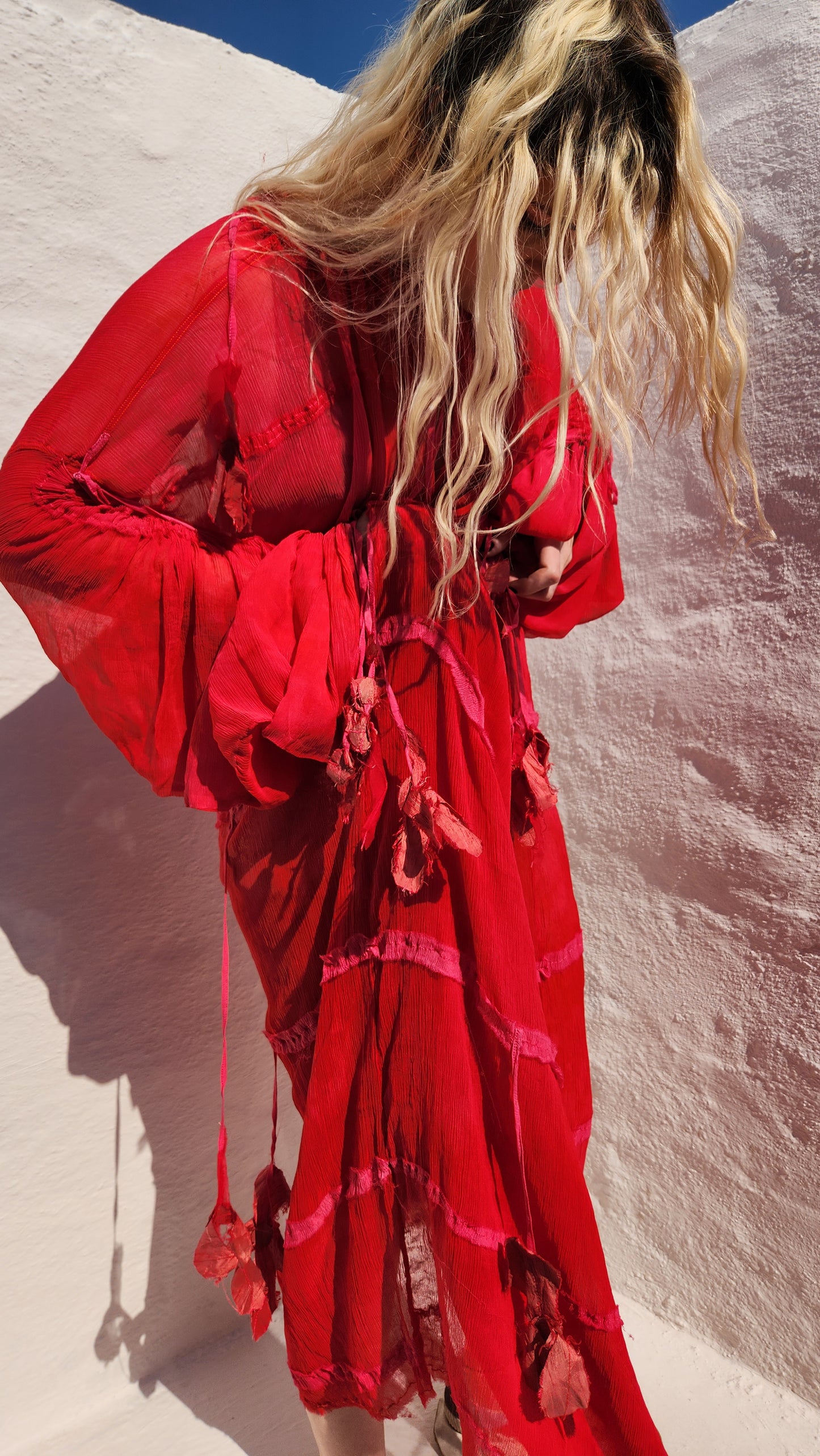 CHIFFON GATHER DRESS