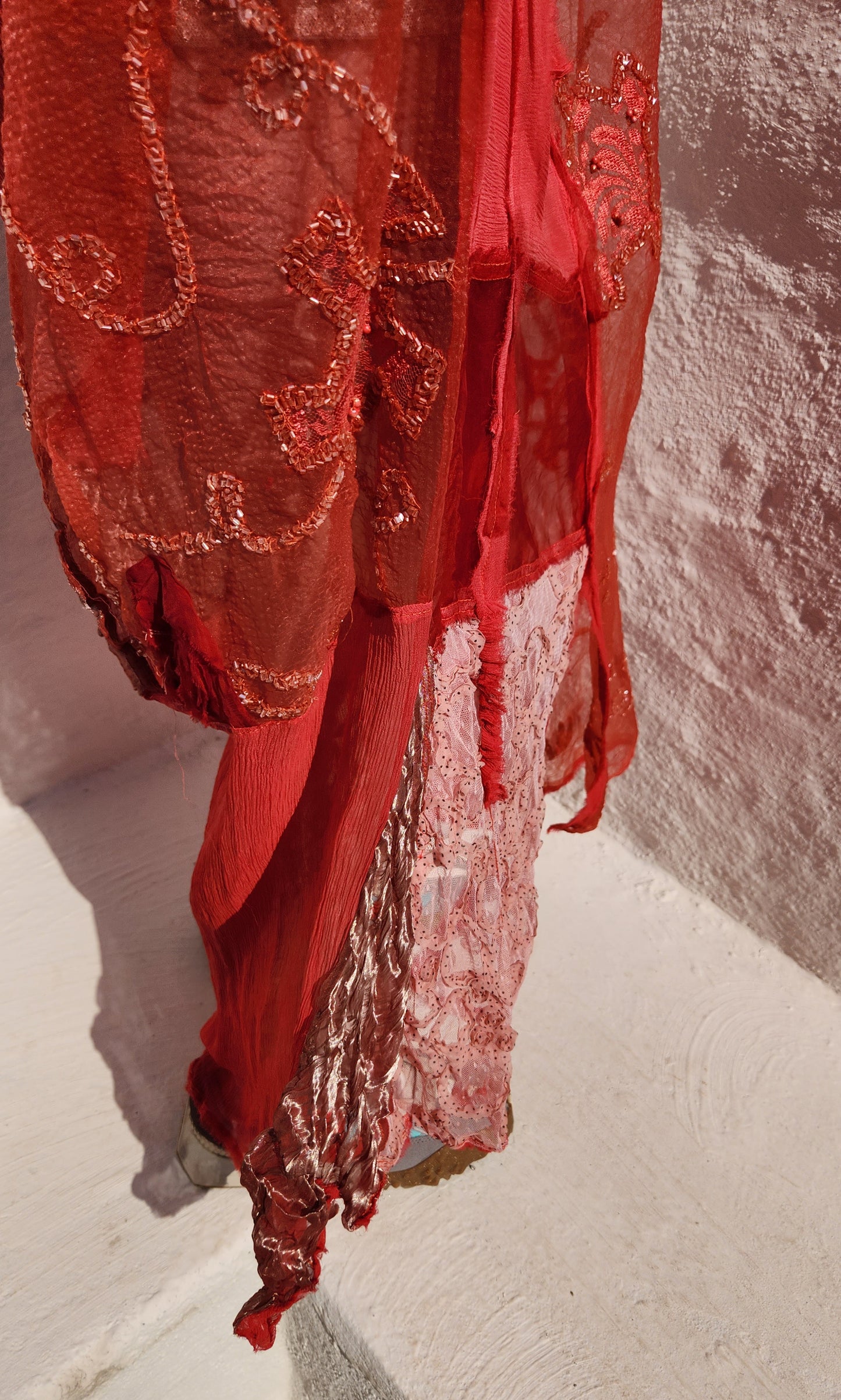 PATCHED PINK DRESS