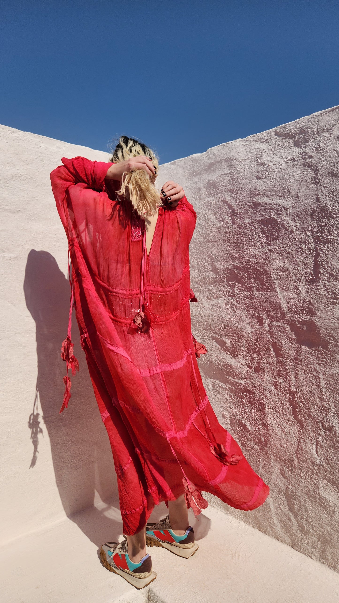 CHIFFON GATHER DRESS