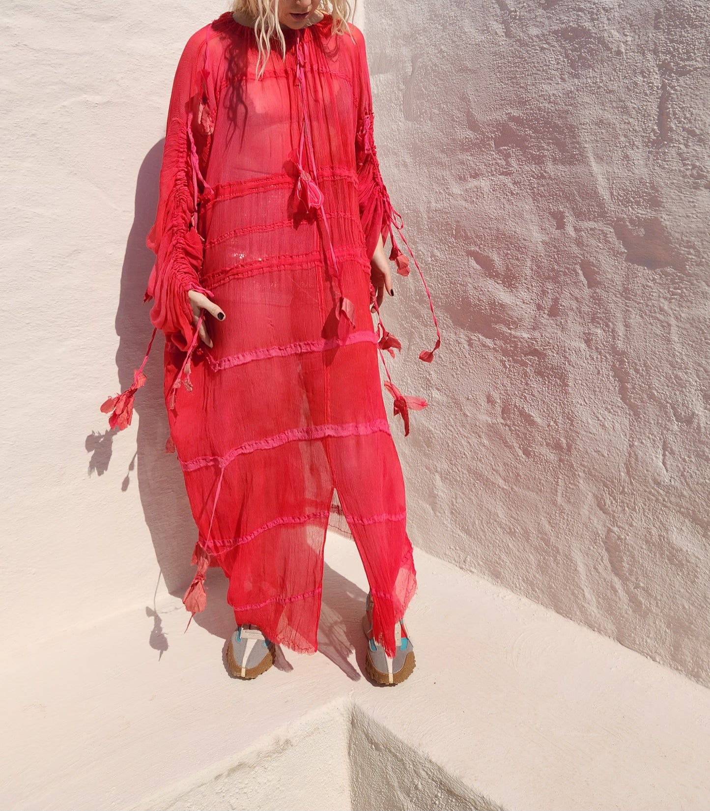 CHIFFON GATHER DRESS