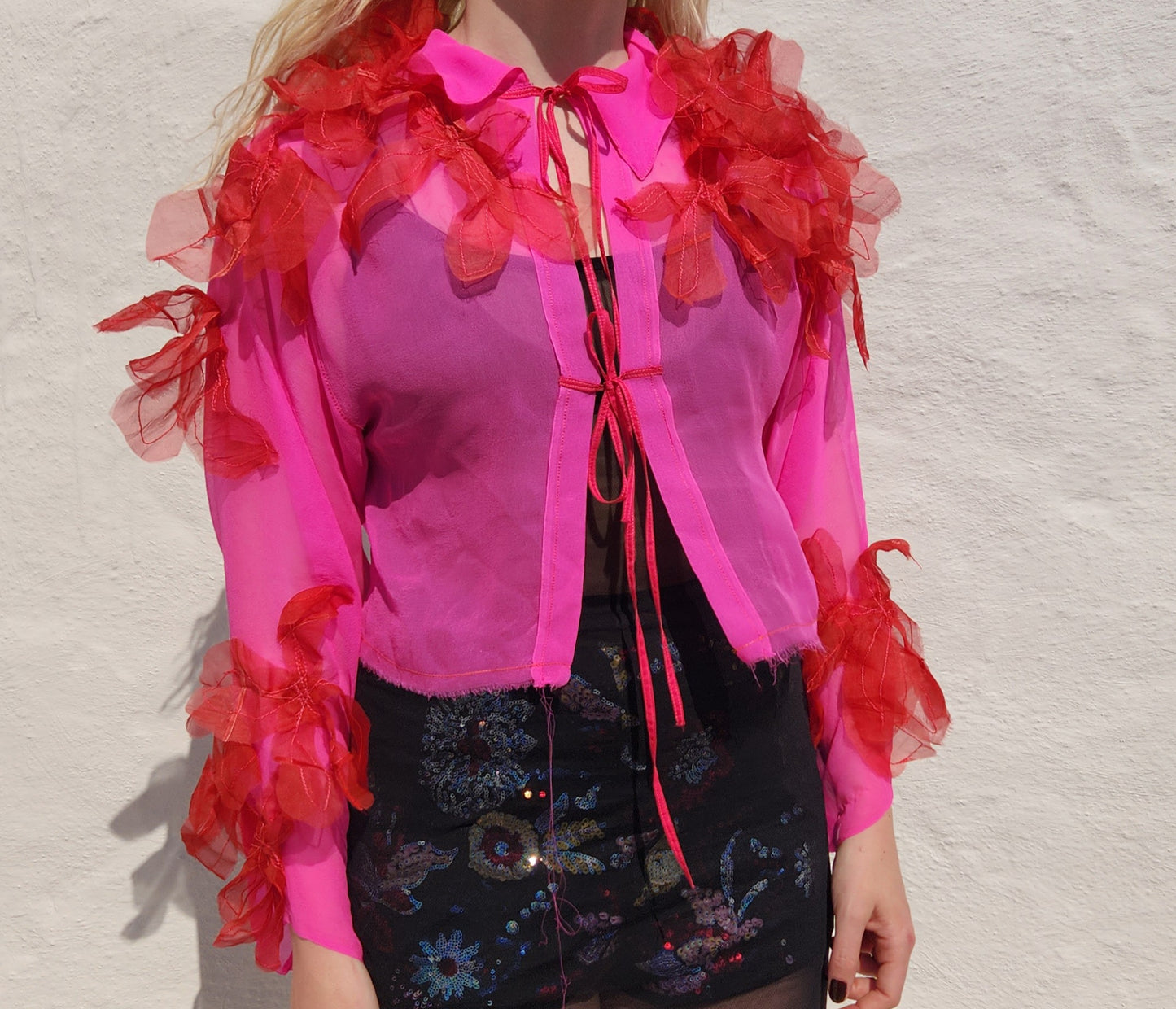 CHIFFON BLOM CARDI