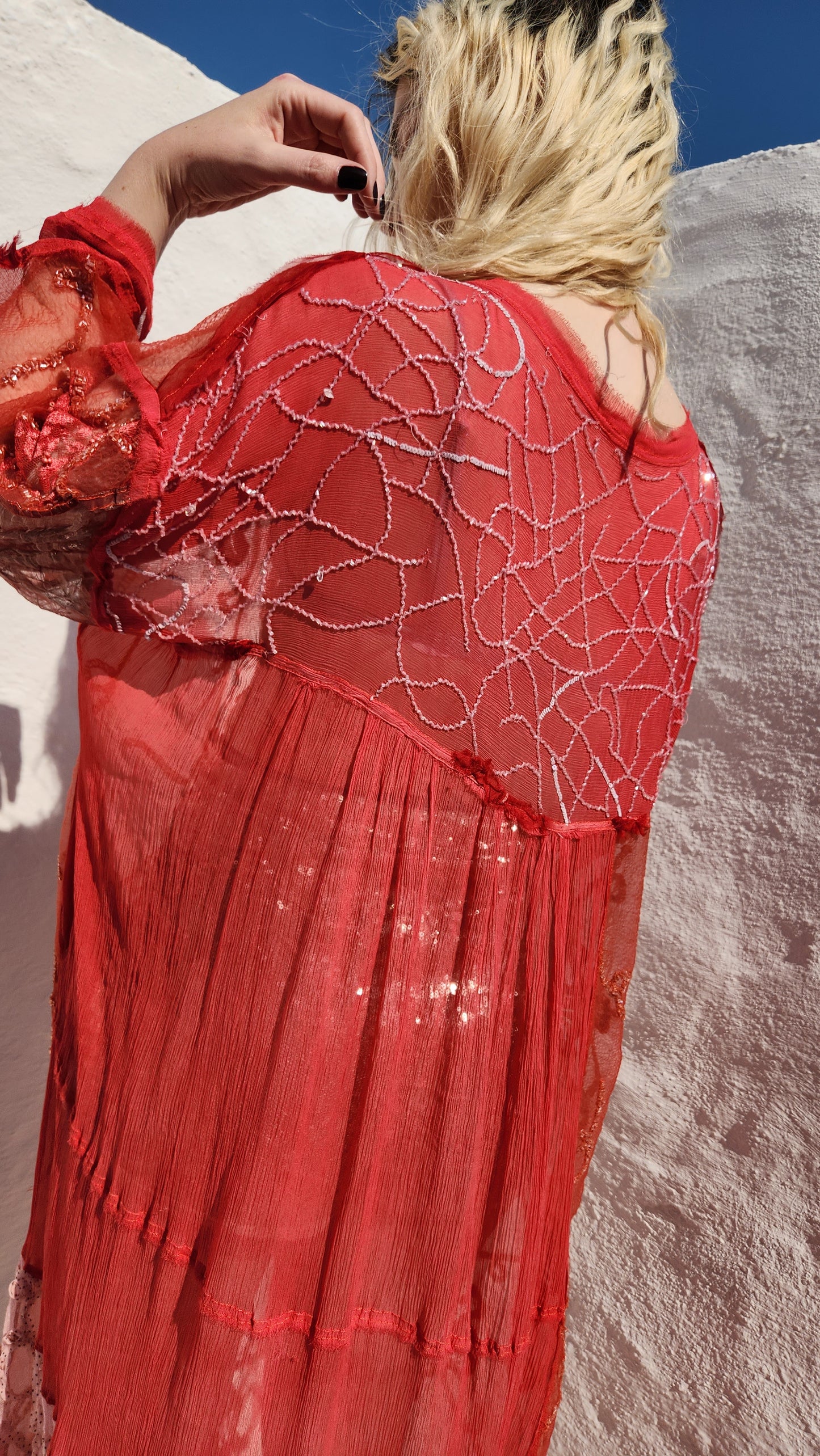 PATCHED PINK DRESS