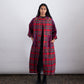 PLAID SILK COAT