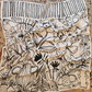 Hand painted silk scarf - BLOM STREEP 1