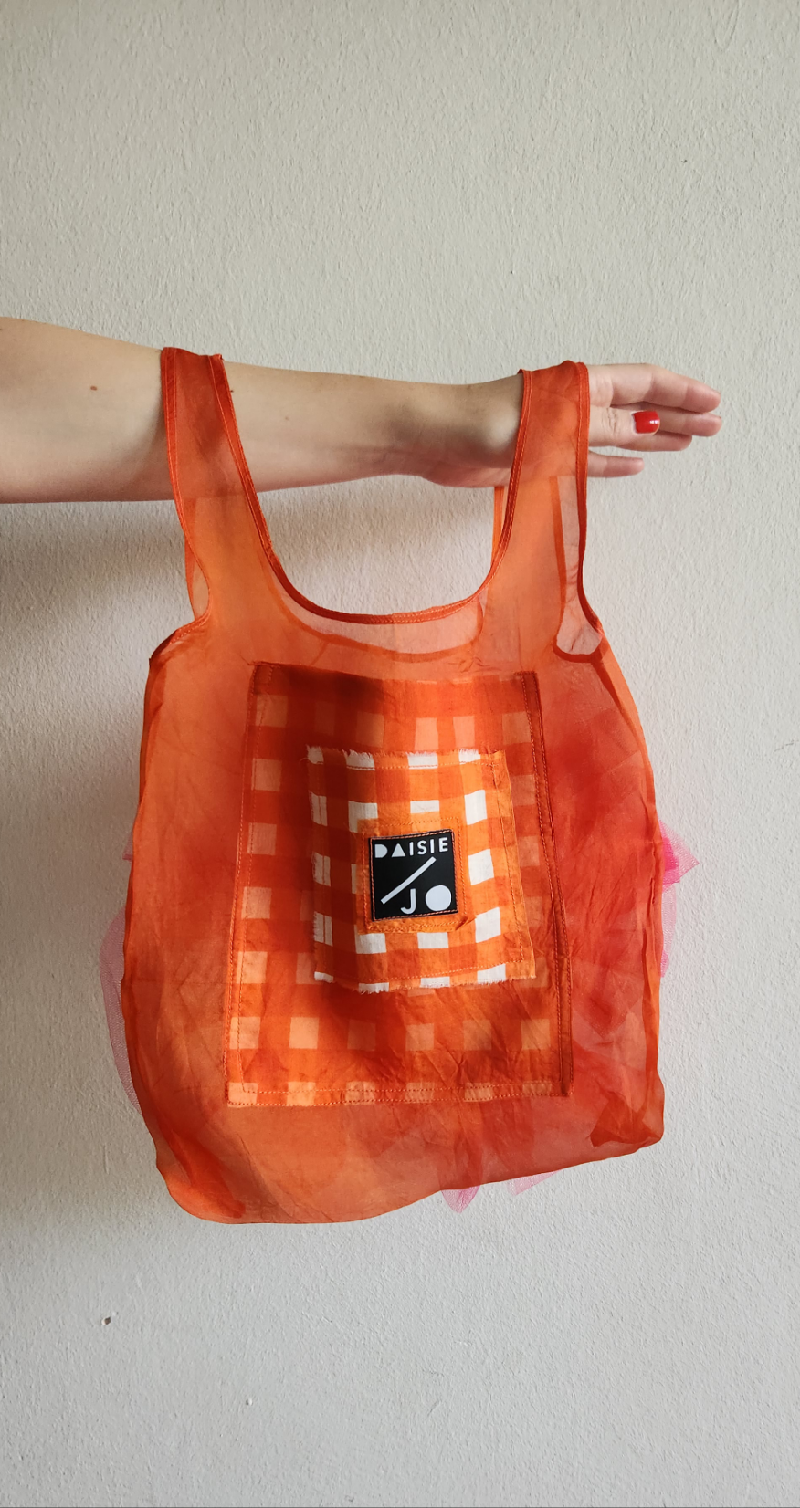 ORANGE & PINK BLOM BAG