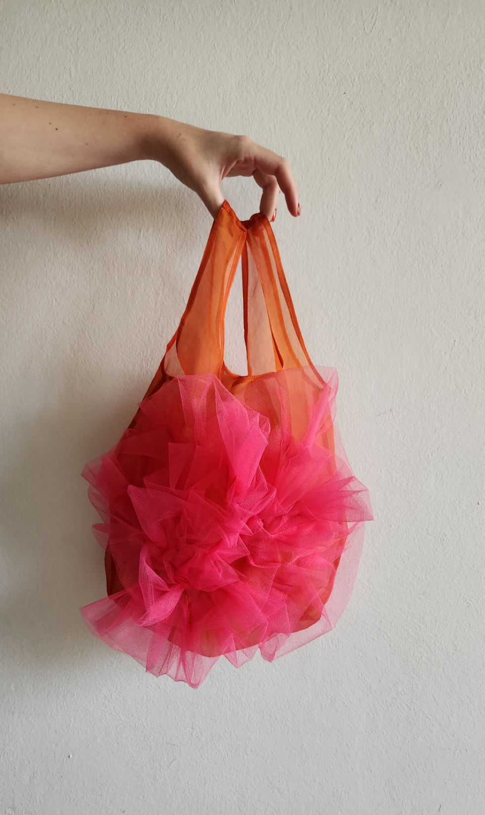 ORANGE & PINK BLOM BAG