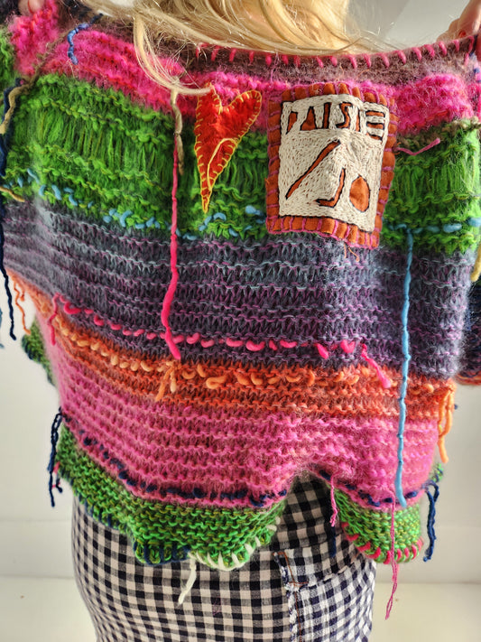 Merino wool Swing stripe sweater