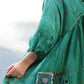 GREEN HEIDI DRESS IN SILK