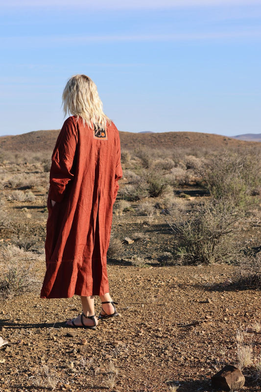 BROWN LIEF SHIRT DRESS