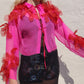 CHIFFON BLOM CARDI