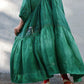 GREEN HEIDI DRESS IN SILK
