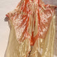 GESIGGIE/PANSY PATCHED SILK ORGANZA DRESS
