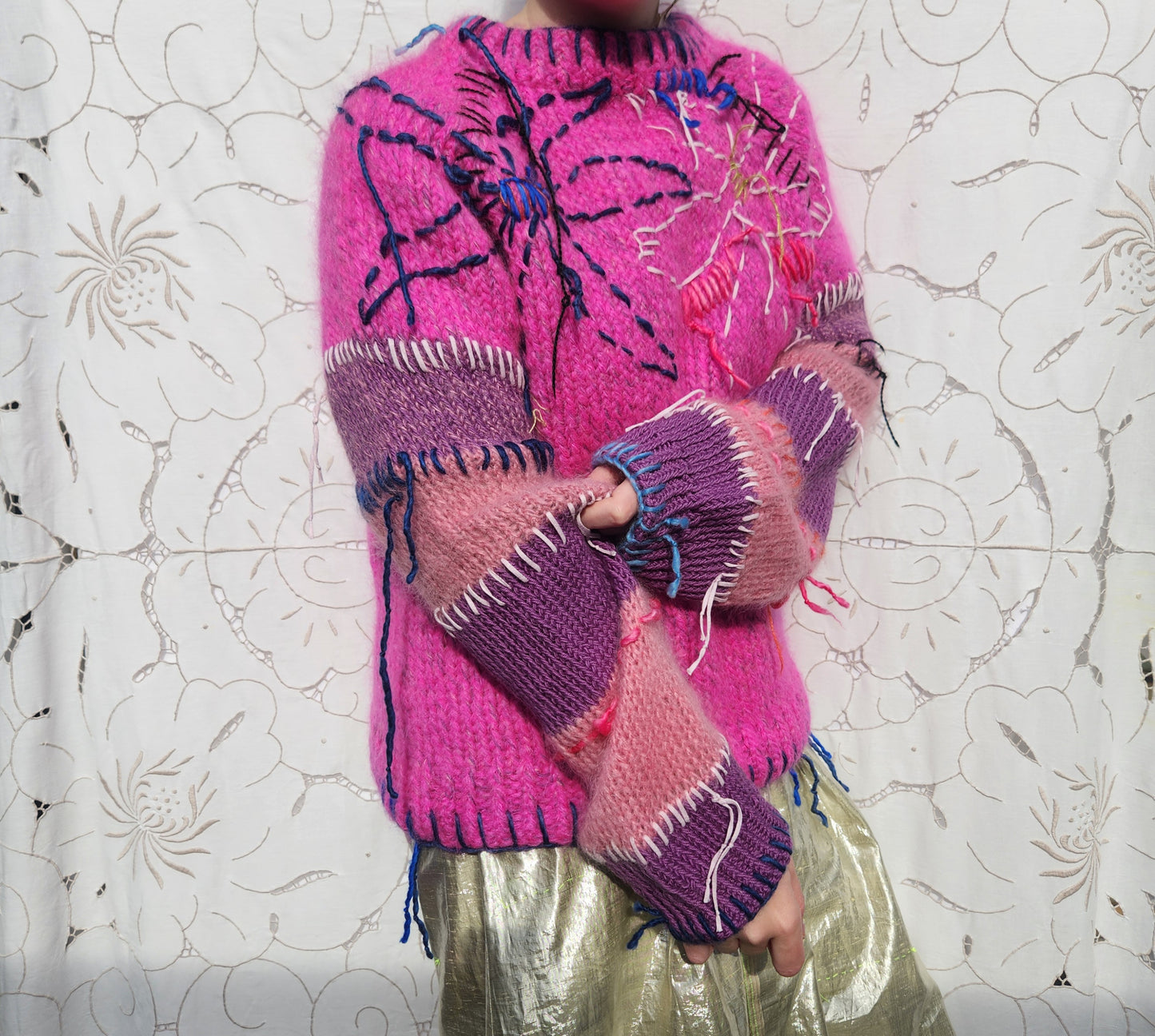 PINK MERINO SWEATER