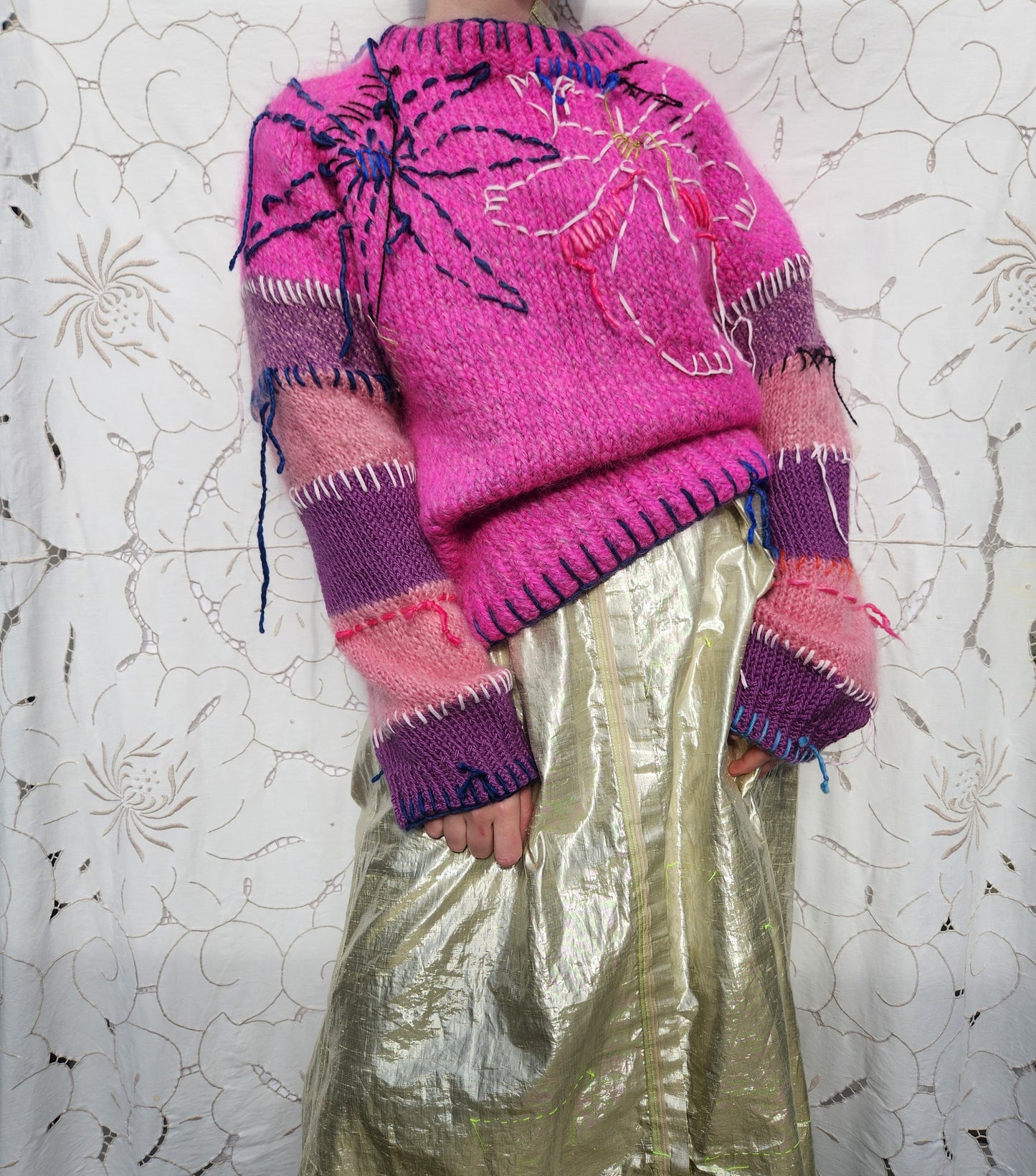PINK MERINO SWEATER
