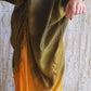 HAND DYED SILK GATHER DRESS