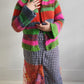 Merino wool striped cardigan
