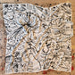 Hand painted silk scarf - Sunday