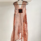 Hand painted silk organza dress