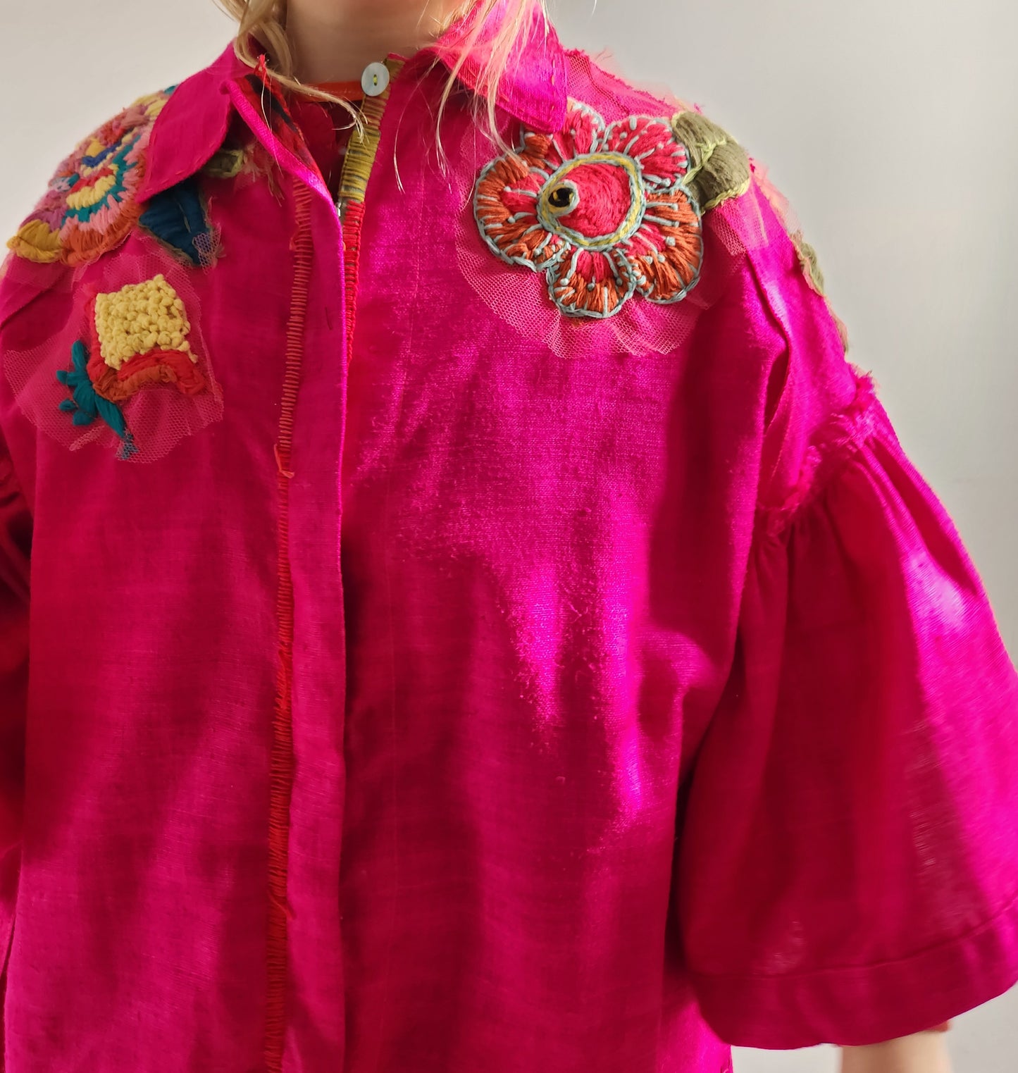 Silk over shirt