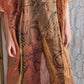 HAND PAINTED SILK ORGANZA DRESS
