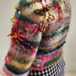 HAND KNITTED MOHAIR STRIPE SWEATER #01