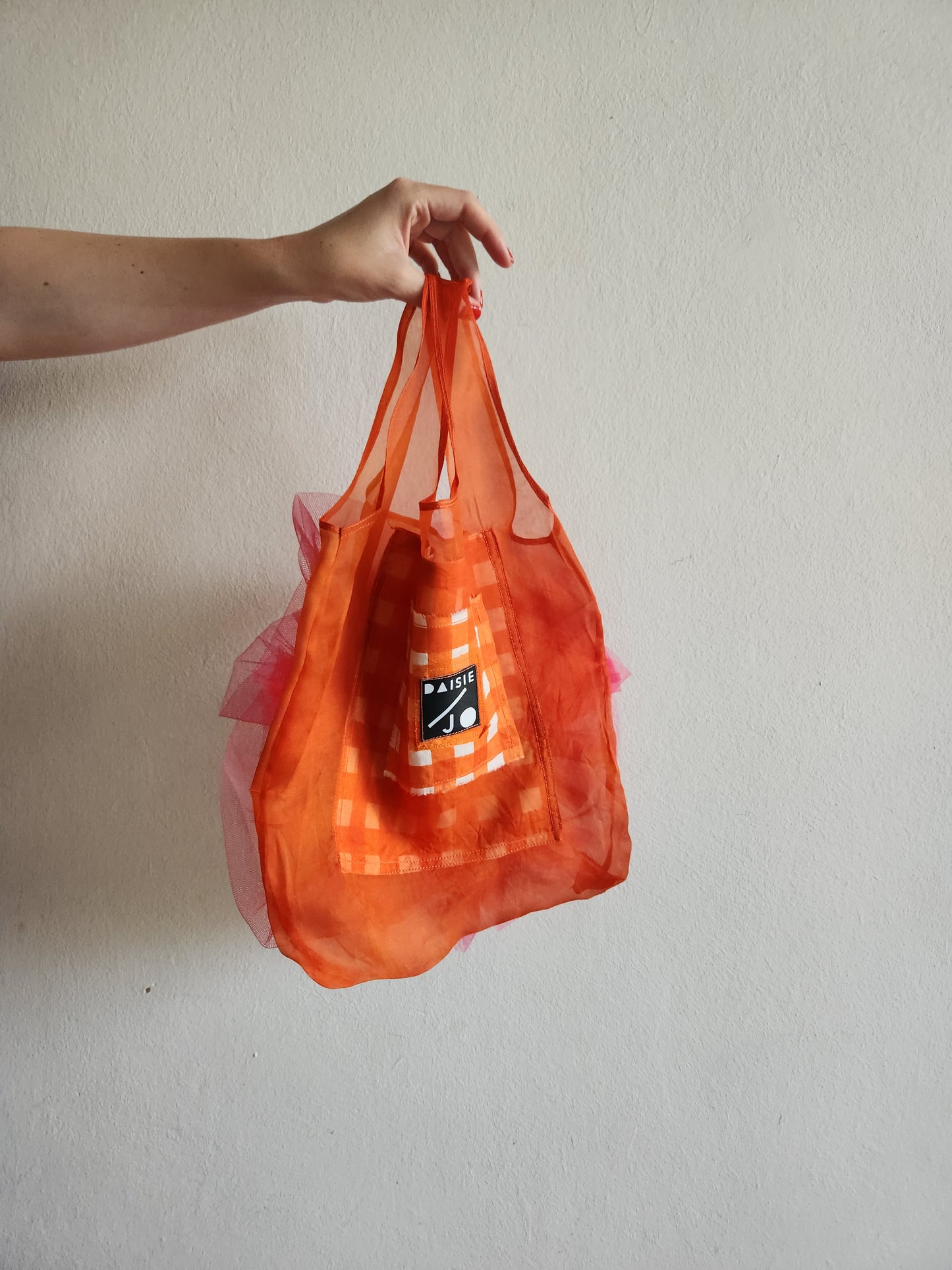 ORANGE & PINK BLOM BAG