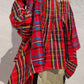 PLAID SILK SUNNI SHIRT