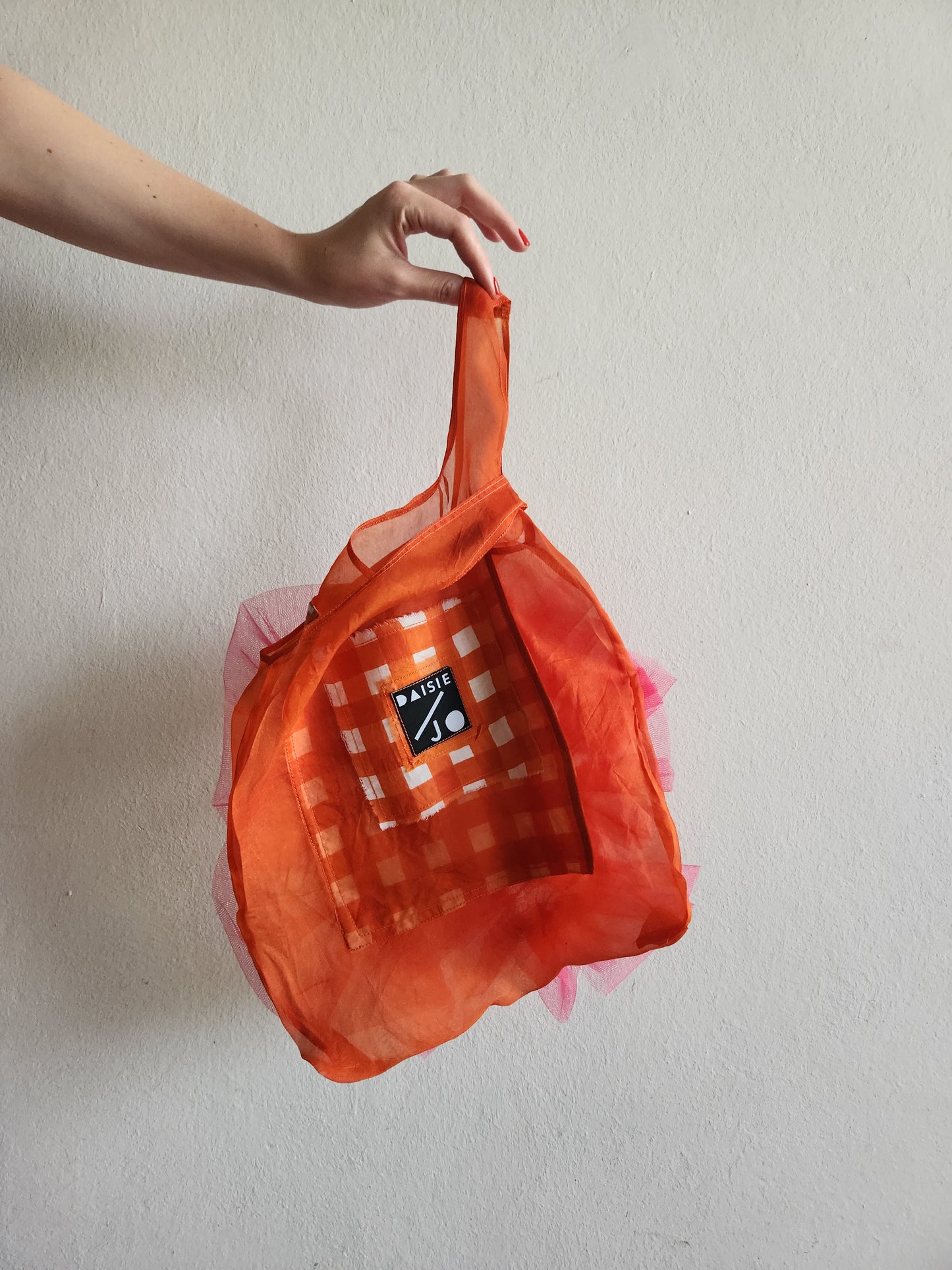 ORANGE & PINK BLOM BAG