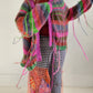 Merino wool Balloon sleeve stripe cardigan