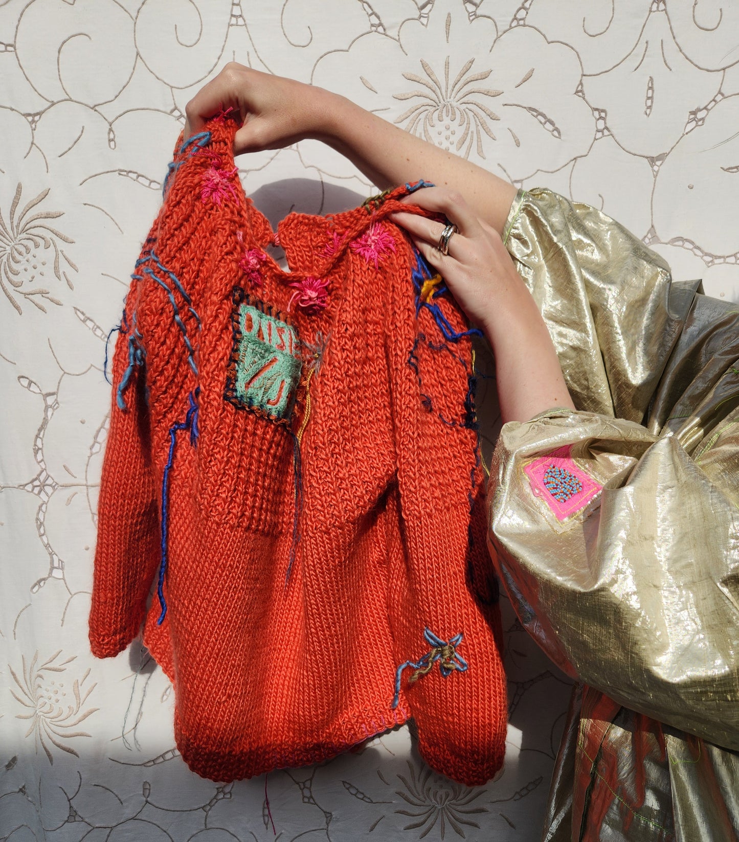 ROOI BOS / HAND KNITTED MERINO CARDIGAN